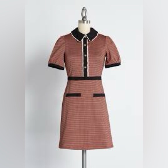 Modcloth Dresses & Skirts - ModCloth mod Scholastic Classic red black dress XL